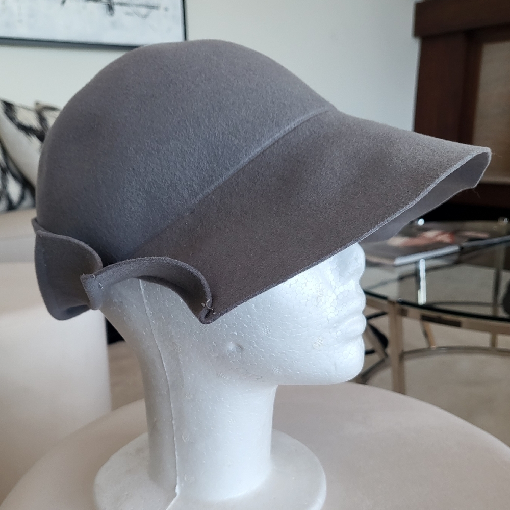 Vintage Gray Doeskin Felt Wool Hat